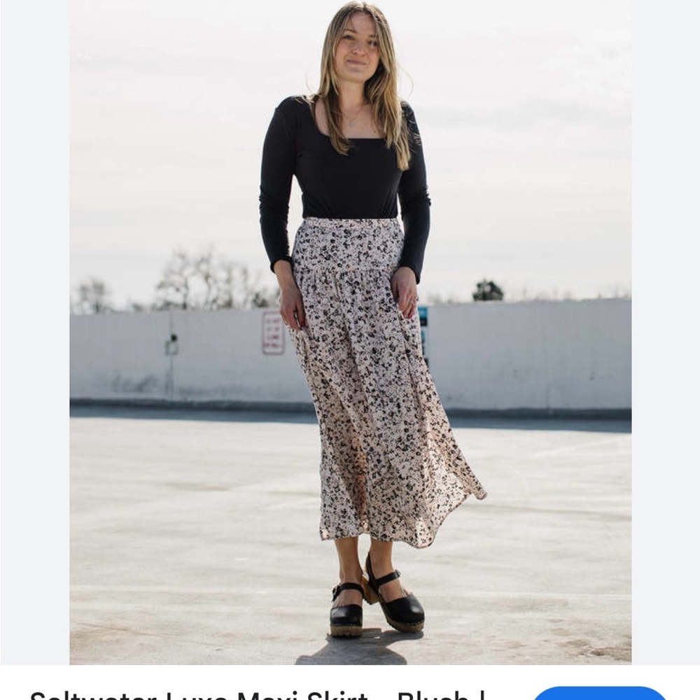 NWOT Saltwater Luxe Midi Skirt Size XS